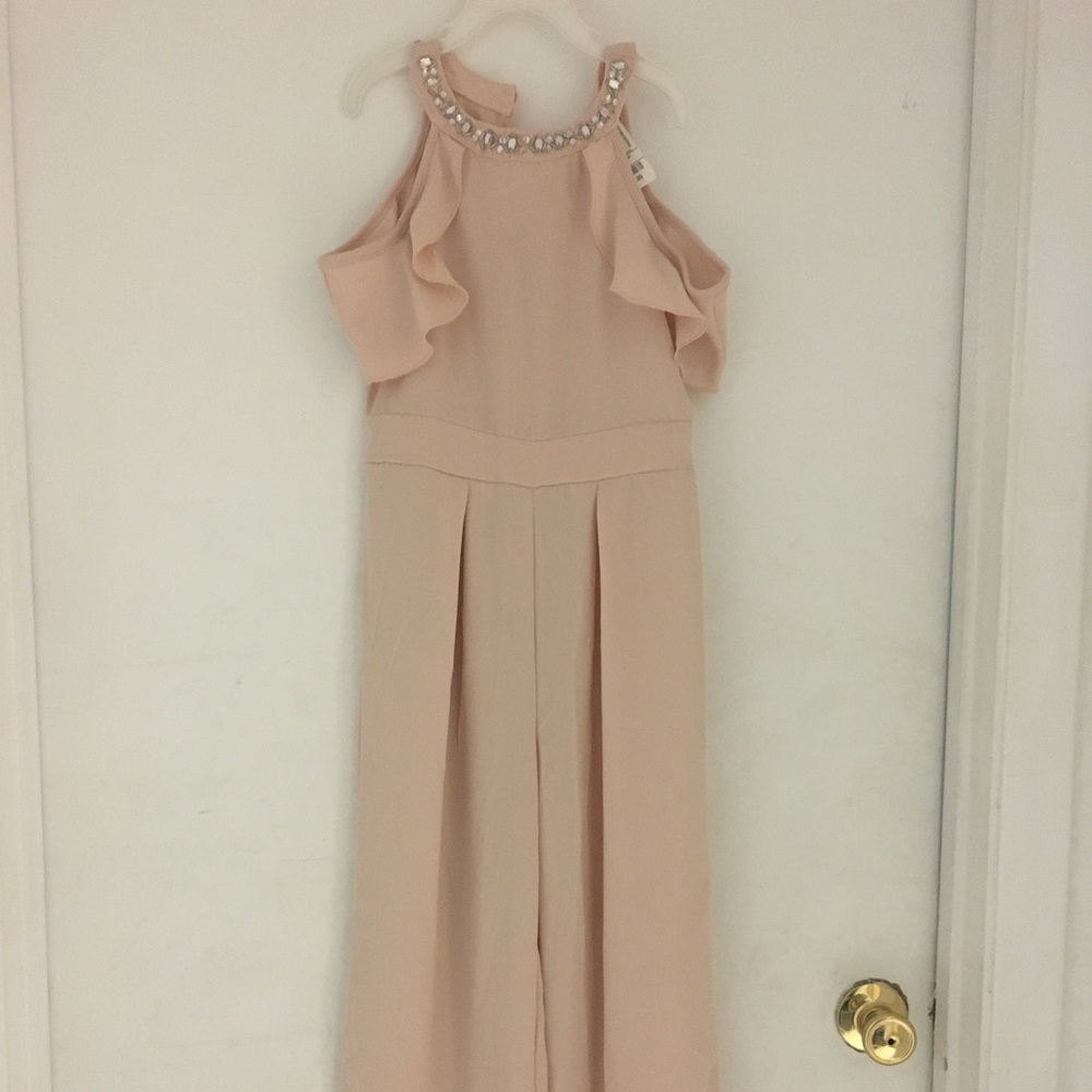 Scooter Brown Pink Girls Dress Size 8
